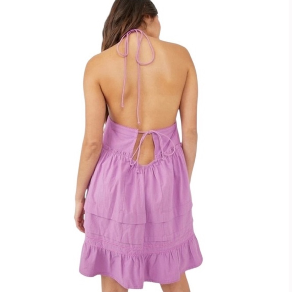 Free People Mini Dessert Days Dress Size M Lilac Purple - Picture 2 of 9